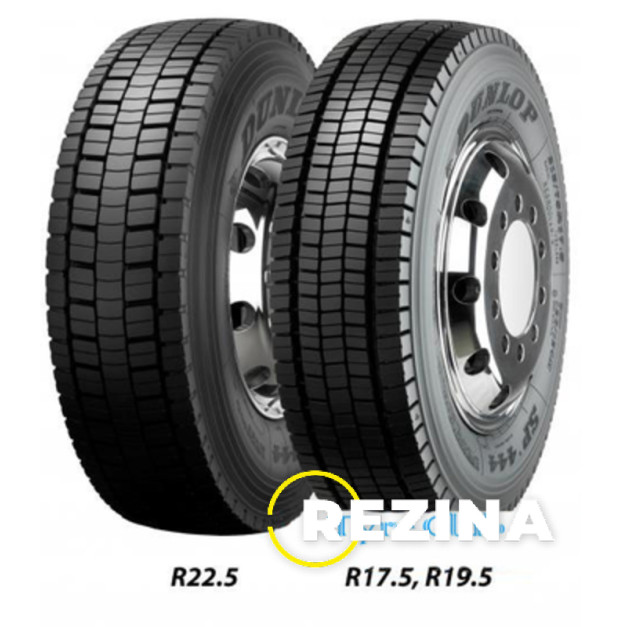 Dunlop SP 444 (ведуча) 245/70 R19.5 136/134M